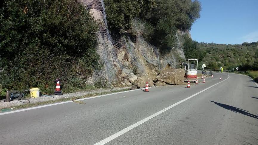 La sp 38 già riaperta dopo una frana