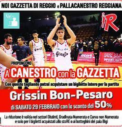 L’iniziativa della Gazzetta, al pala Bigi con Pesaro spendendo la metà