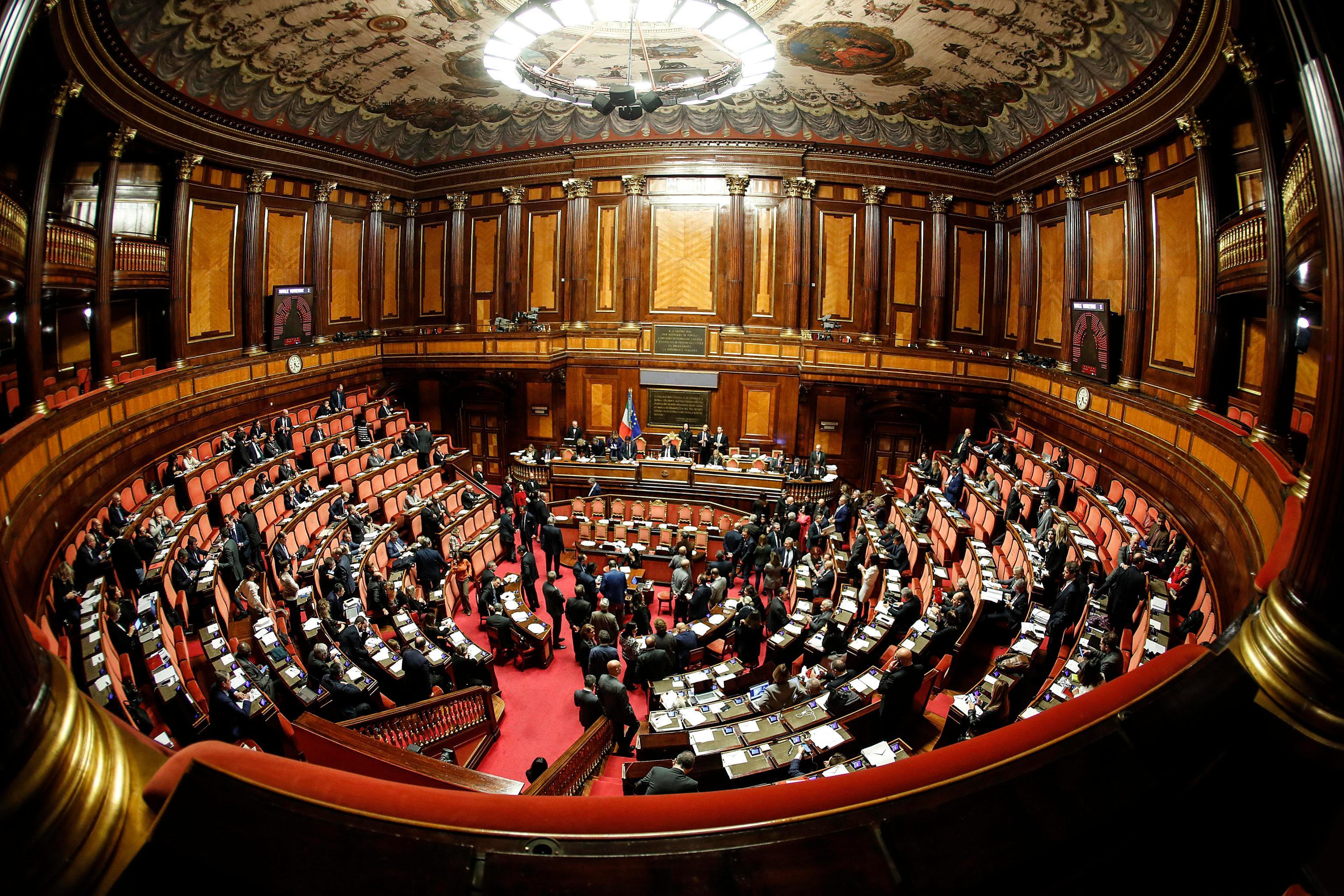 L'aula del Senato, immagine di repertorio
