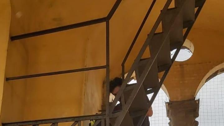 Il salvataggio del pappagallo dentro il campanile del Duomo di Prato