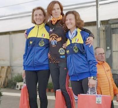 Il podio femminile con Claudia Astrella, Ilaria Bianchi e Eva Grunwald