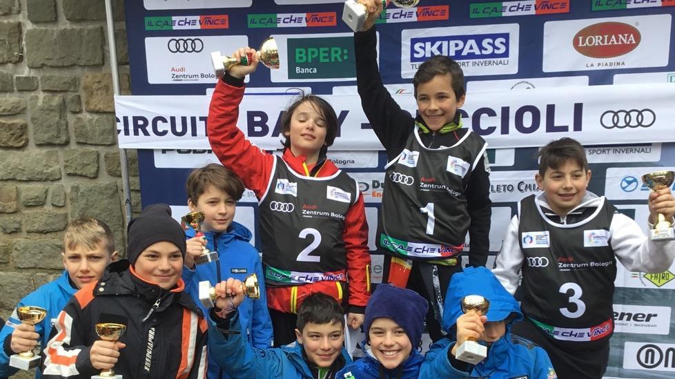 Baby sciatori modenesi dominatori sulle nevi reggiane di Cerreto Laghi 