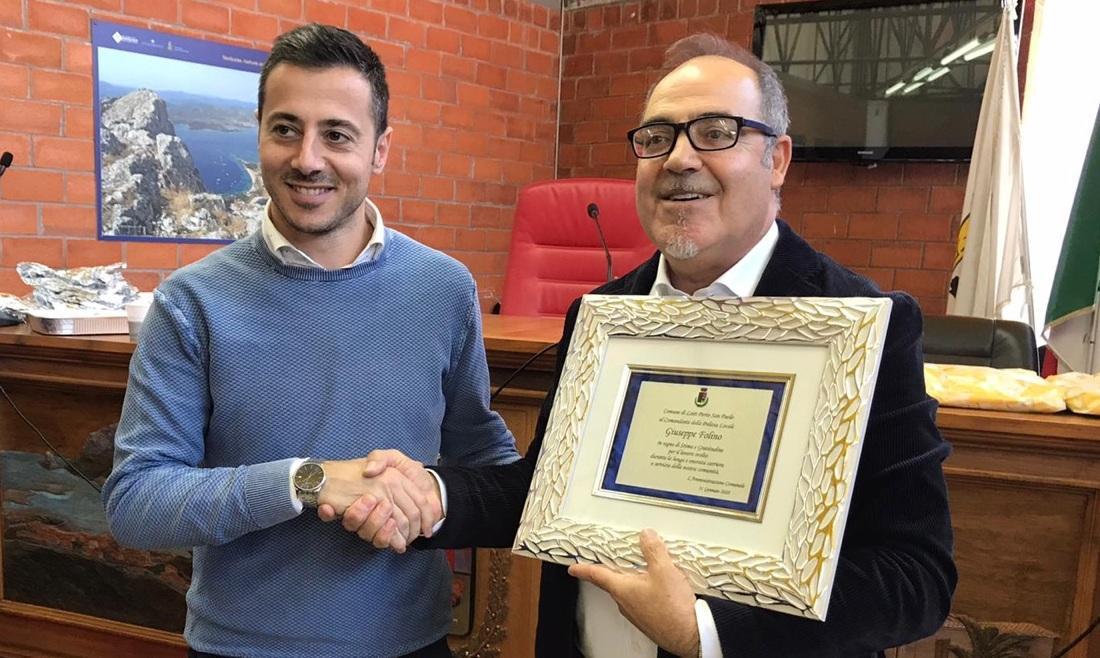 Il comandante Folino va in pensione