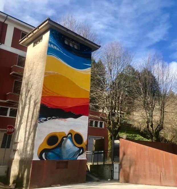 Murale omaggio a Ivano Danti firmato Cialli 