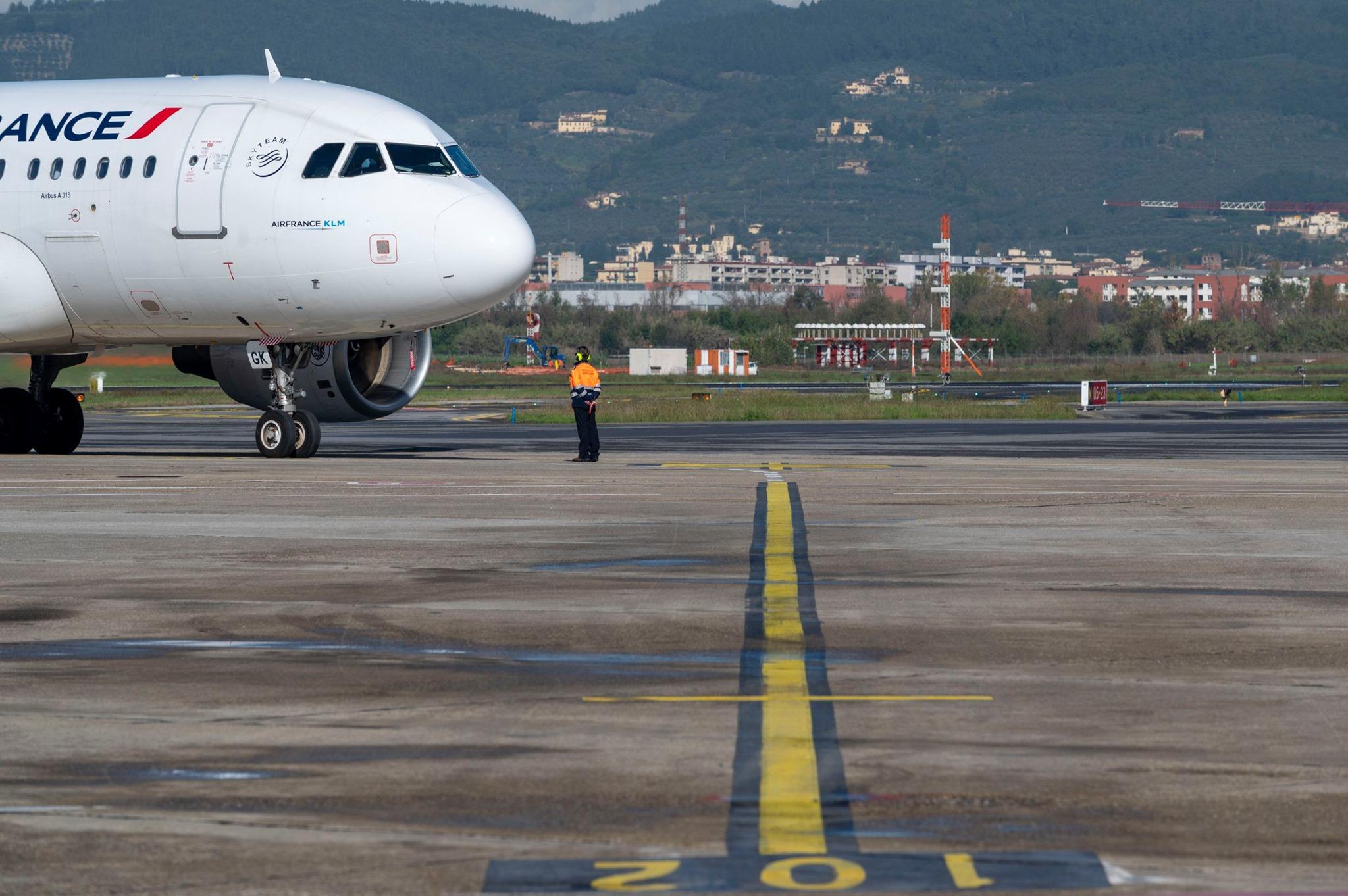 Una vista dell'aeroporto di Firenze