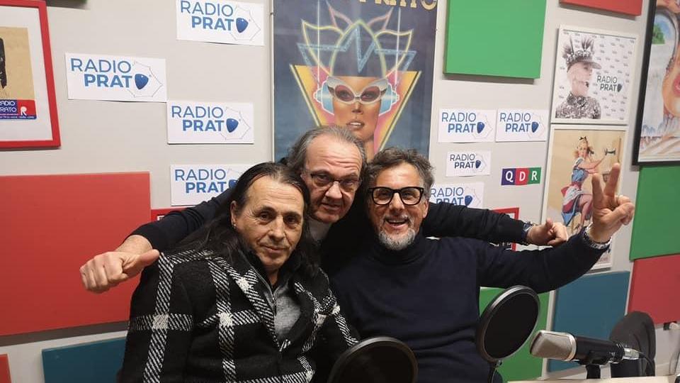 Agostino Presta qui ospite di Radio Prato Web con i presentatori della tasmissione Rotation, Gigi e Timmy