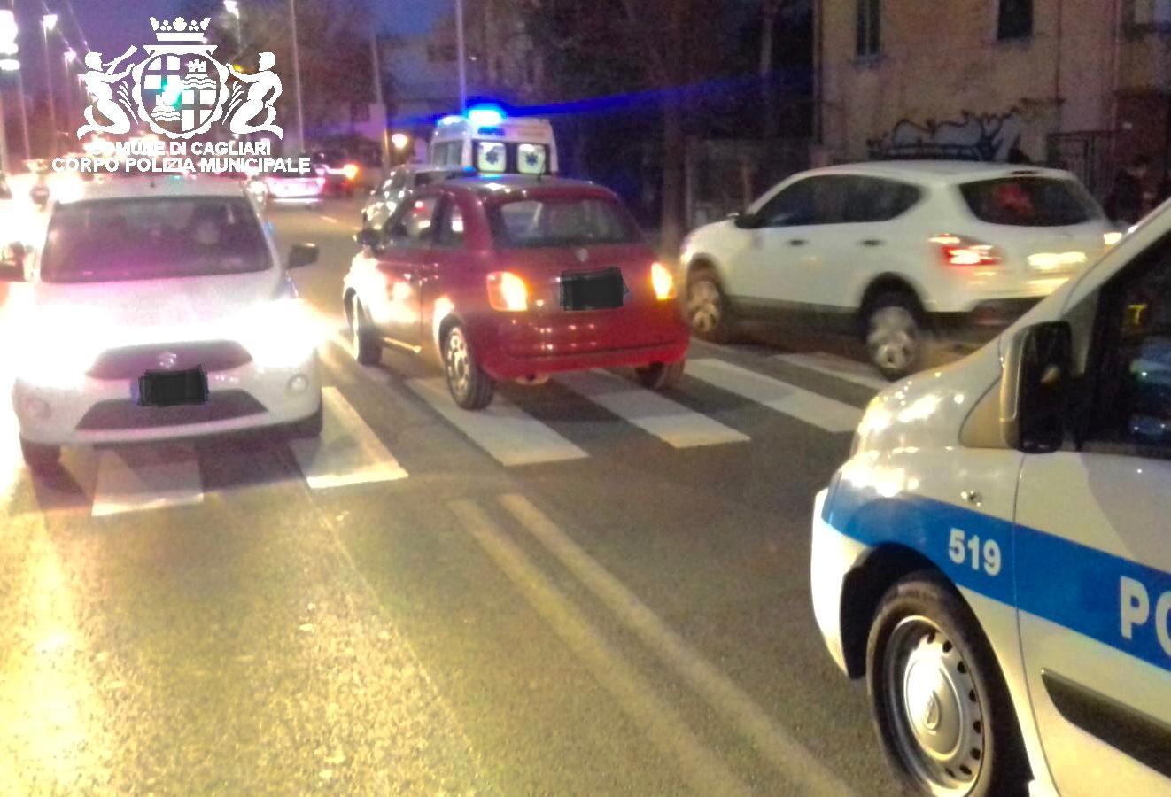 L'incidente in viale Marconi (foto Mario Rosas)