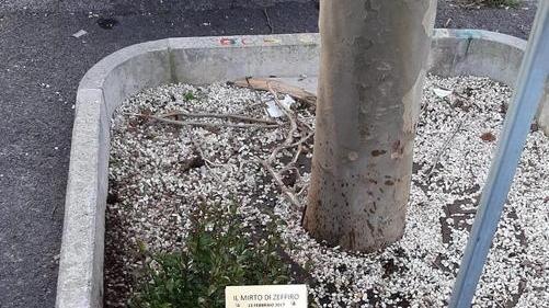 Ricollocata la targhetta in omaggio a Zeffiro in piazza Manzoni