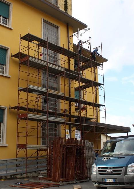 Cantiere aperto alla palazzina comunale di via Marconi