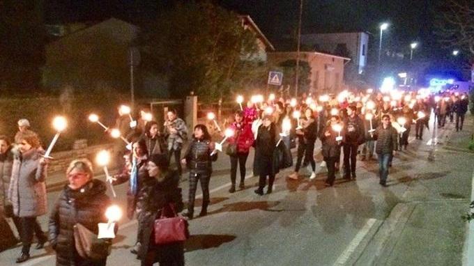 La fiaccolata organizzata in rcordo di Francesca Citi (foto Falorni/Silvi)