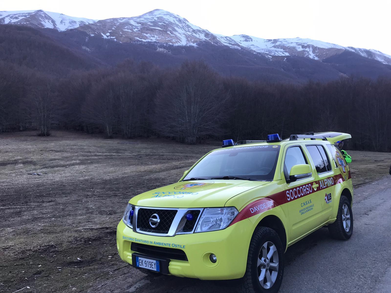 Un mezzo del Soccorso Alpino