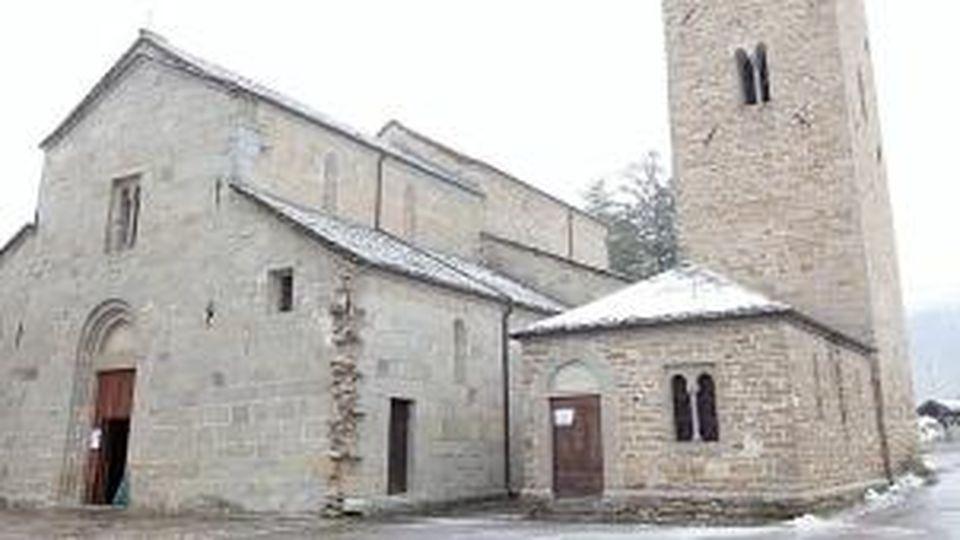 La Pieve di Rubbiano ancora in un contesto immutato nel tempo 