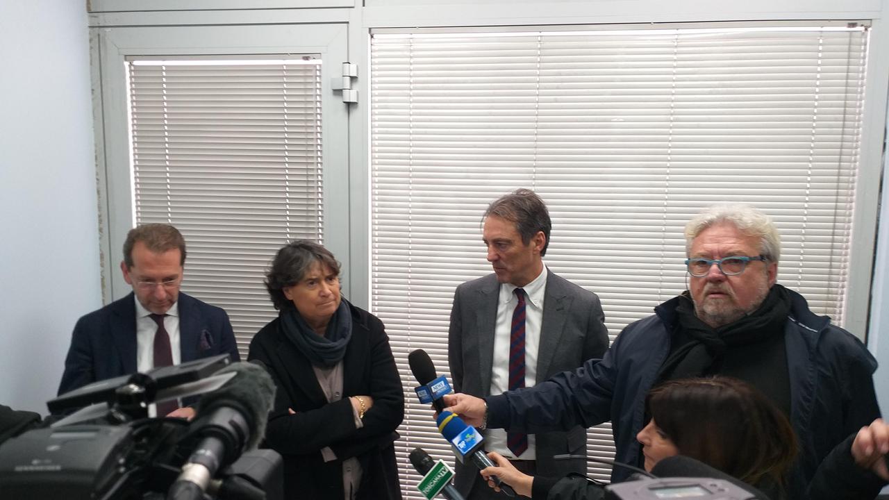 L'assessore Stefania Saccardi insieme a Federico Gelli e Renzo Berti