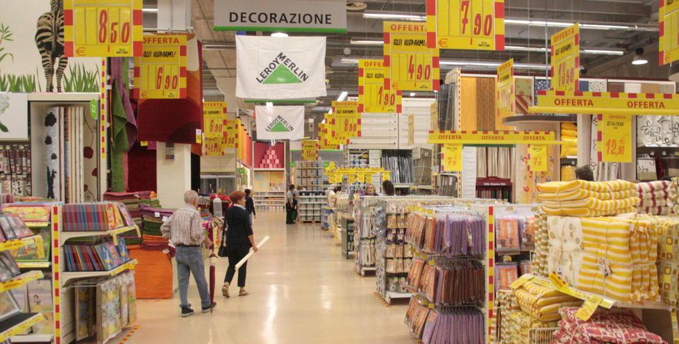 L'interno di un negozio Leroy Merlin