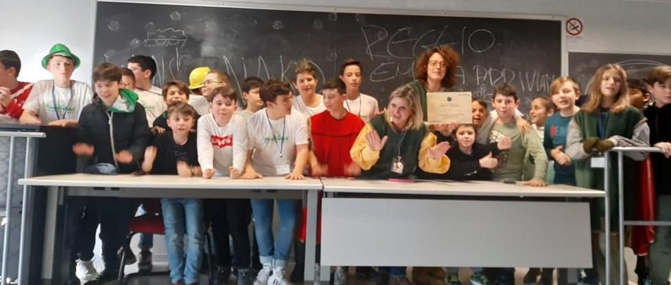 Arte al posto del parcheggio Alunni in finale con i loro robot 