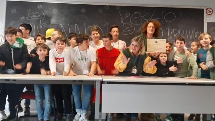 Arte al posto del parcheggio Alunni in finale con i loro robot