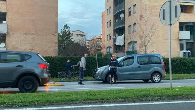 Il padre era alla guida di una Citroen Berlingo