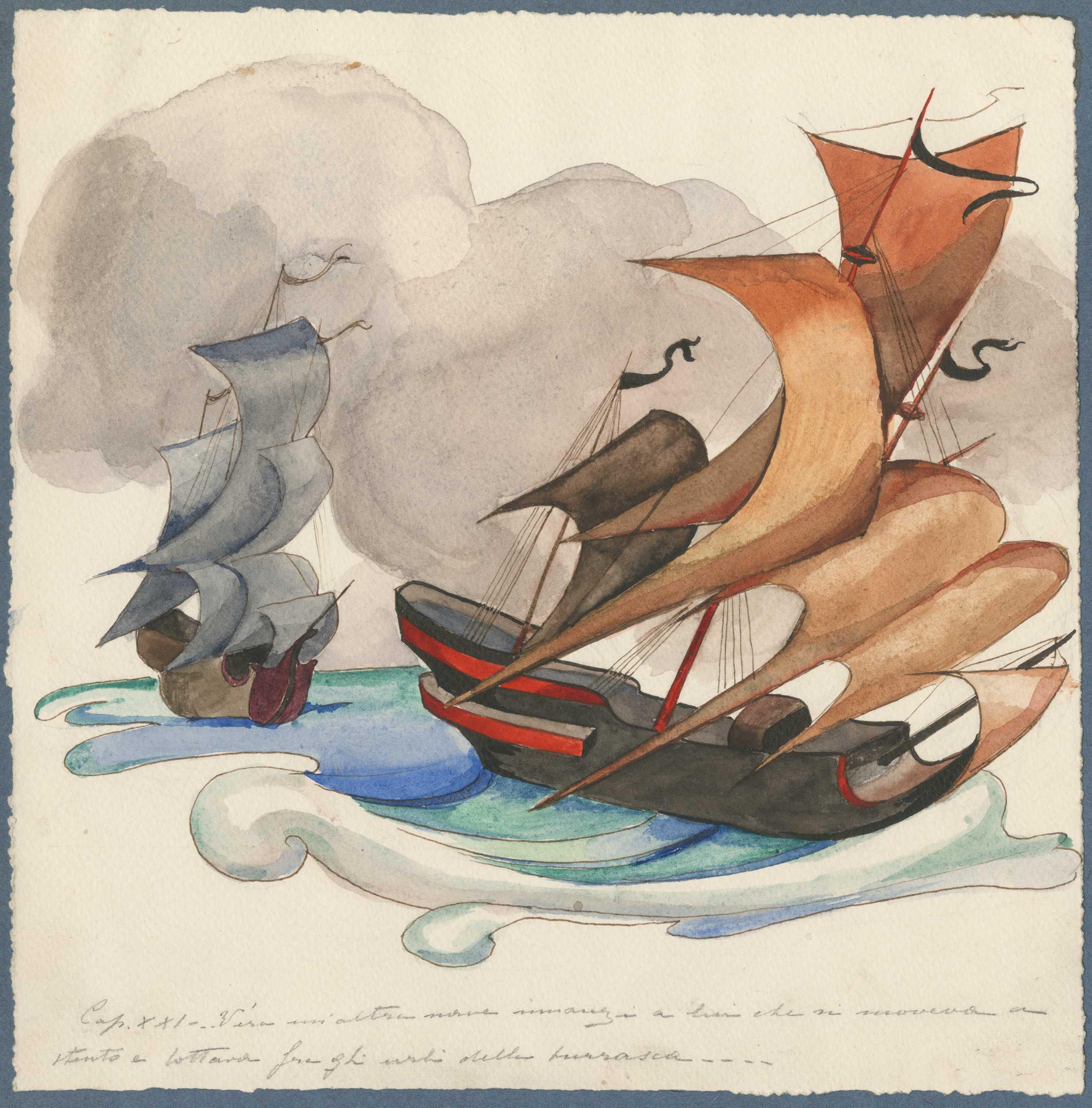 Una illustrazione di Anna Marongiu in mostra al Man di Nuoro