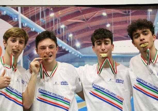Garofoli, Mori, Franchini e Boninti: il quartetto d’oro allenato da Giuseppe Pucini che ha fatto segnare il nuovo record italiano Under 18