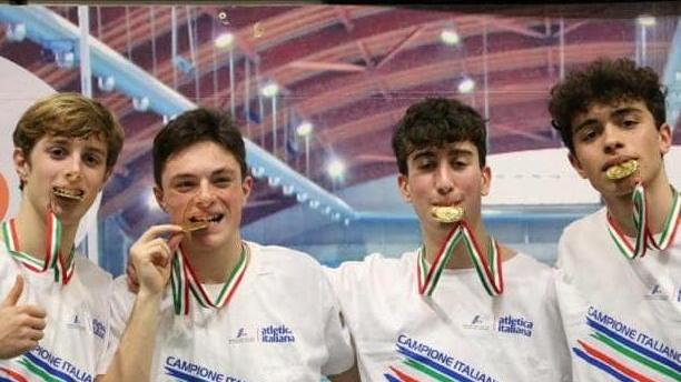 Garofoli, Mori, Franchini e Boninti: il quartetto d’oro allenato da Giuseppe Pucini che ha fatto segnare il nuovo record italiano Under 18