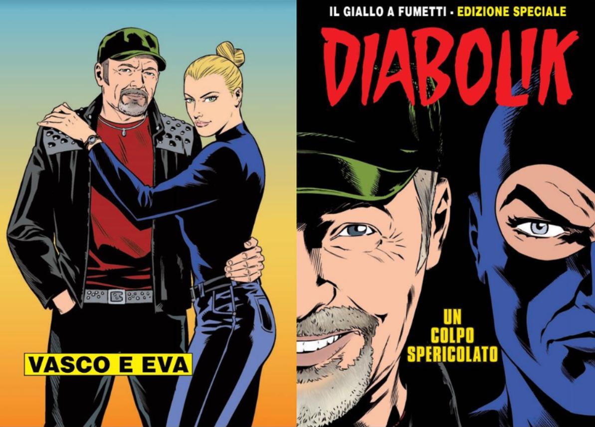 Rock e fumetti/ Diabolik tenta di derubare Vasco Rossi per la sua Eva Kant