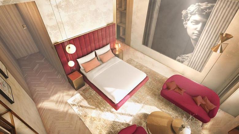 Un albergo di lusso con 55 camere e bar sul tetto