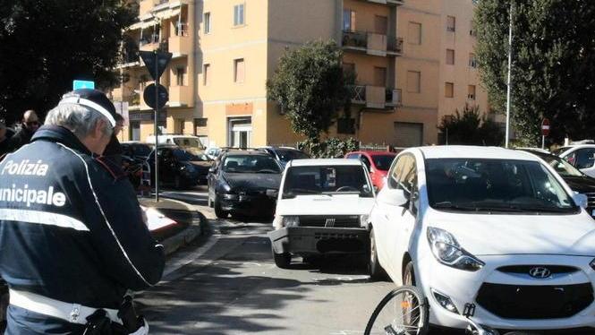 Travolto con la bici Paura in città
