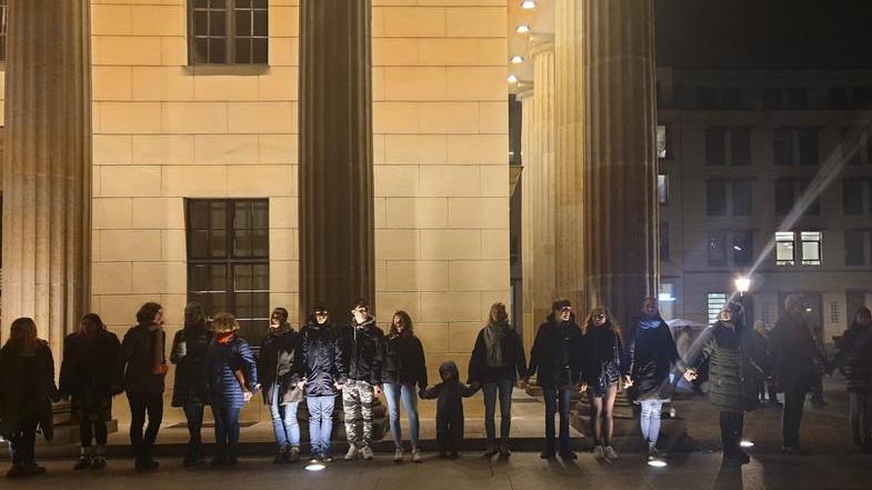 Gli studenti reggiani alla commemorazione della strage di Hanau
