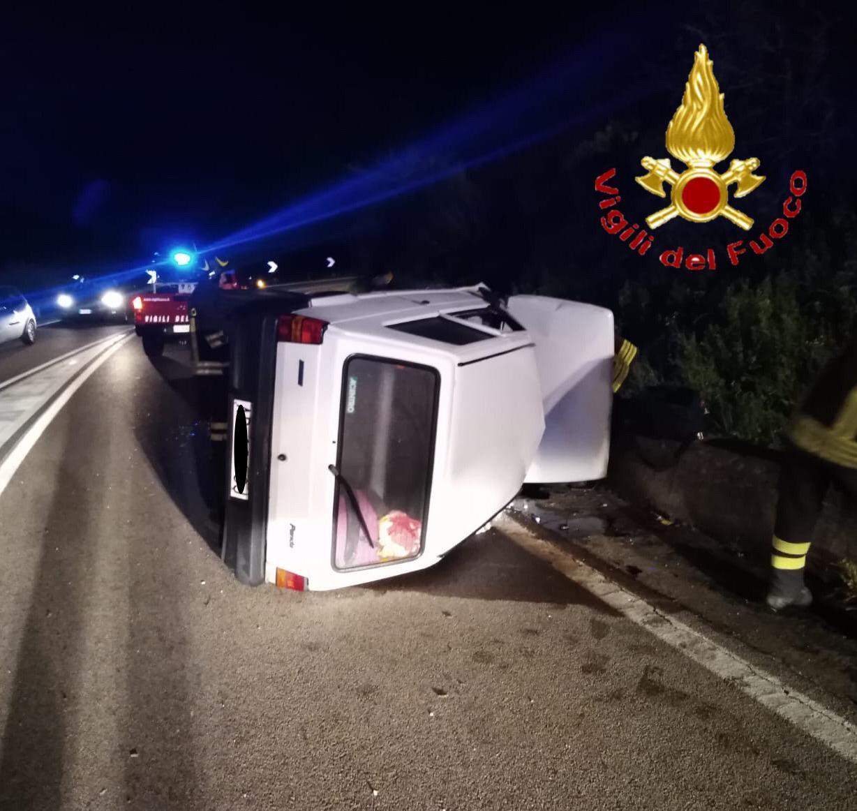 L'incidente sulla strada statale 125