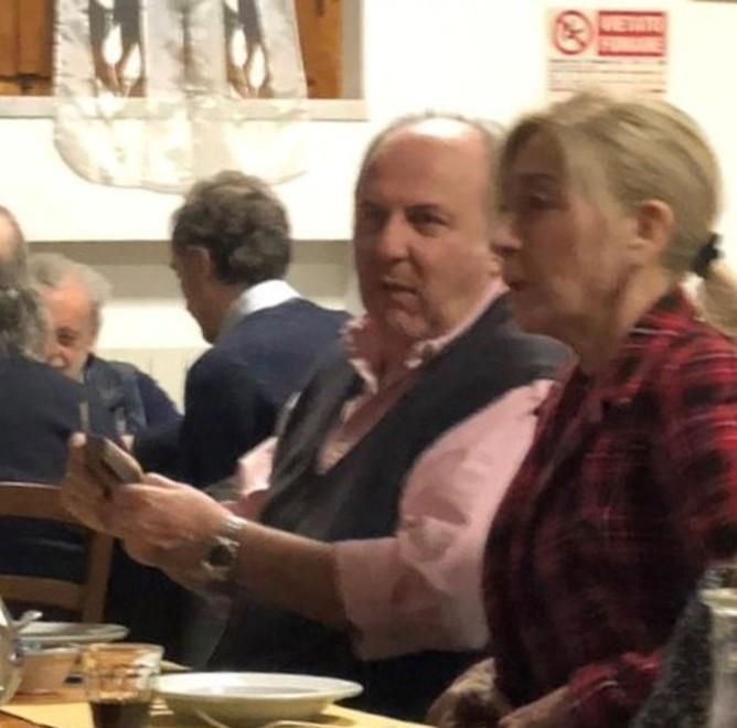 Gerry Scotti a cena al Cro di Solaio