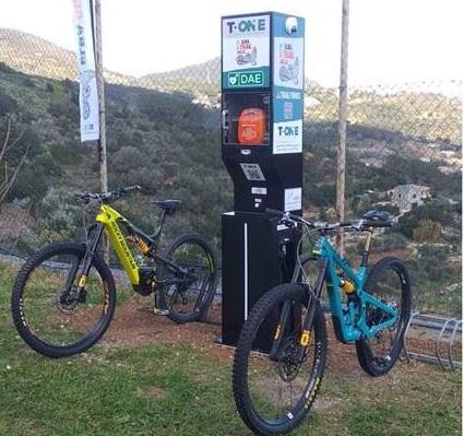 Ecco la colonnina di ricarica per la mountain bike