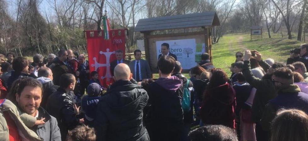Il “Bosco dei desideri” nel parco di Cisanello per i bambini nati nel 2018 
