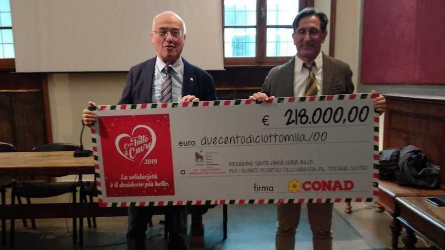 La Conad dona 218mila euro per gli apparecchi sanitari