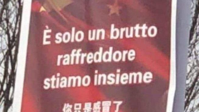 Saranno tolti i cartelli che paragonano il virus a un brutto raffreddore