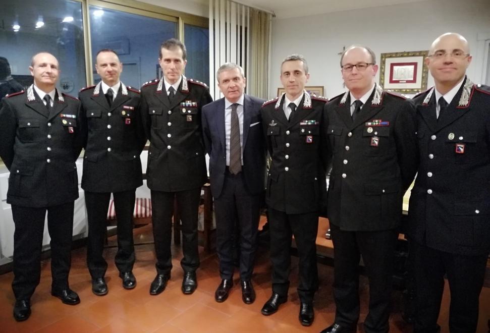 La visita al comando provinciale carabinieri