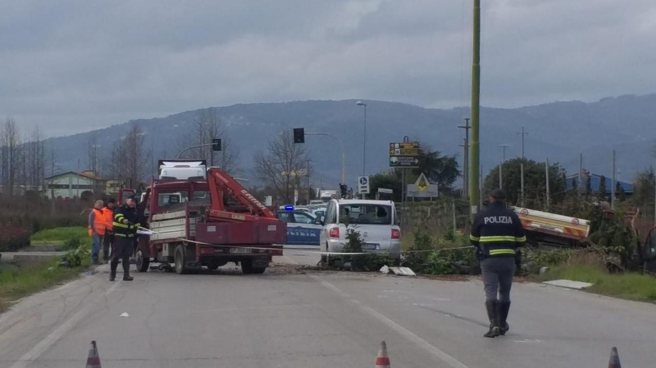 L'incidente sulla Nuova Pratese