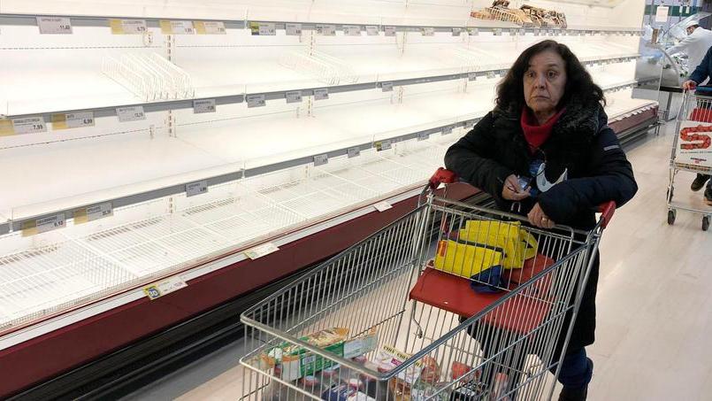«Coronavirus, dopo l’assalto ai negozi sembra tornata la calma»