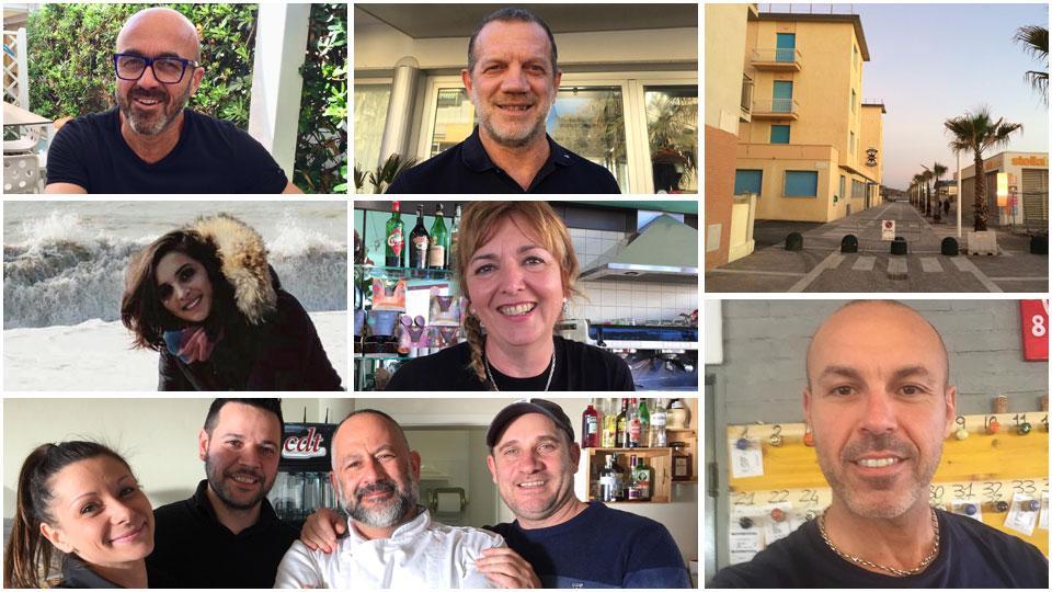 Roberto Poggetti, Andrea Poli, Pamela Dulo, Sabrina Falco, titolari e staff di Piccola Stella, Alessio Mascagni