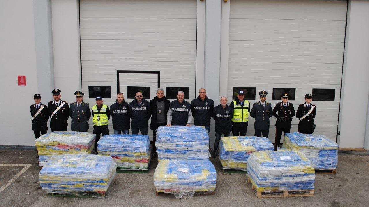 I carabinieri e il sequestro record a Livorno