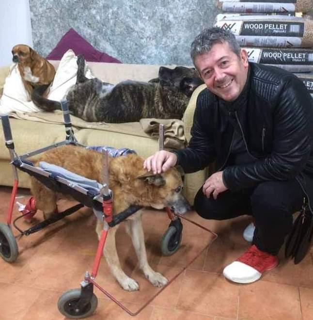 Fabio Pagnotta con Lazzaro