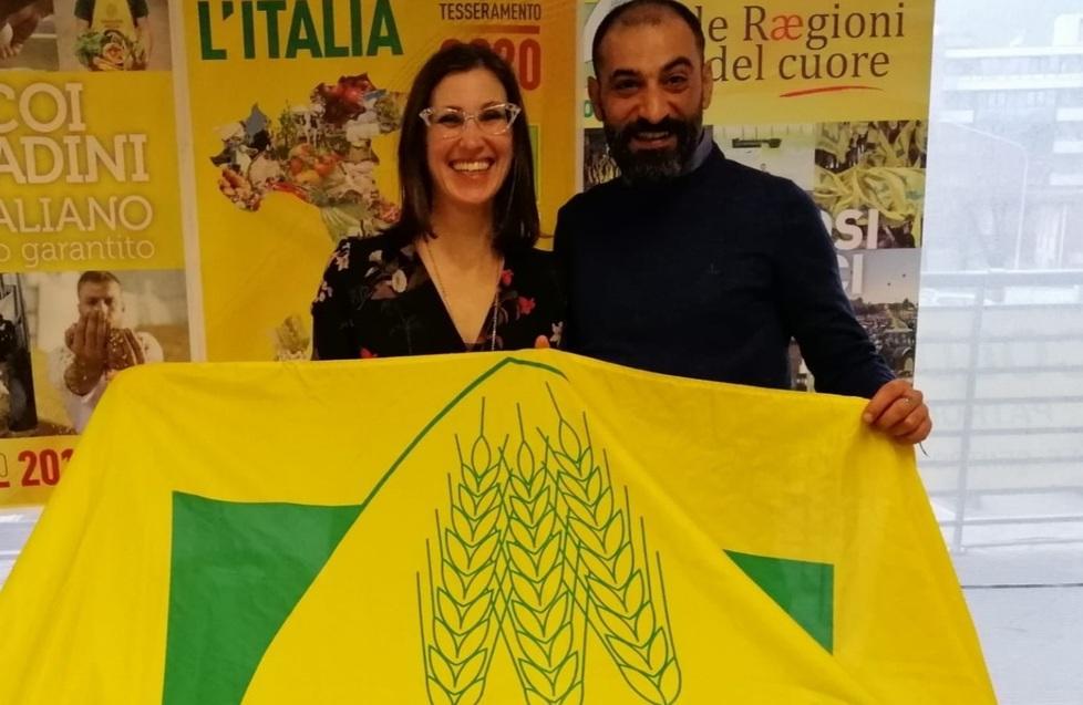 La bandiera di Coldiretti nell’orto della legalità 