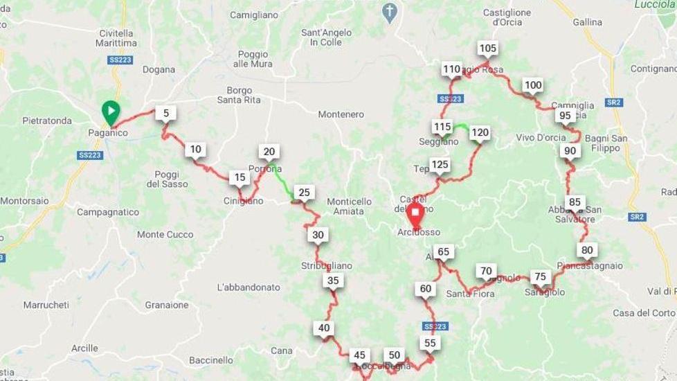 Le prime due tappe del Giro d’Italia in rosa tra il mare e l’Amiata