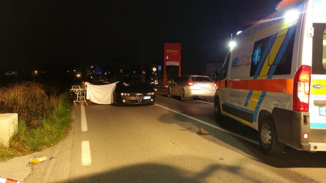Il punto dell'incidente (foto Fiorenzo Sernacchioli)