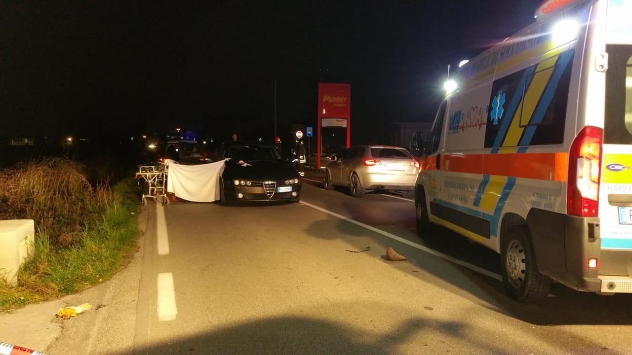 Il punto dell'incidente (foto Fiorenzo Sernacchioli)