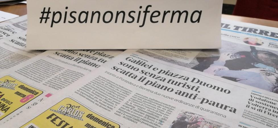 Al via la campagna #pisanonsiferma ideata dalla Camera di Commercio alla quale hanno aderito le associazioni di categoria e il nostro giornale