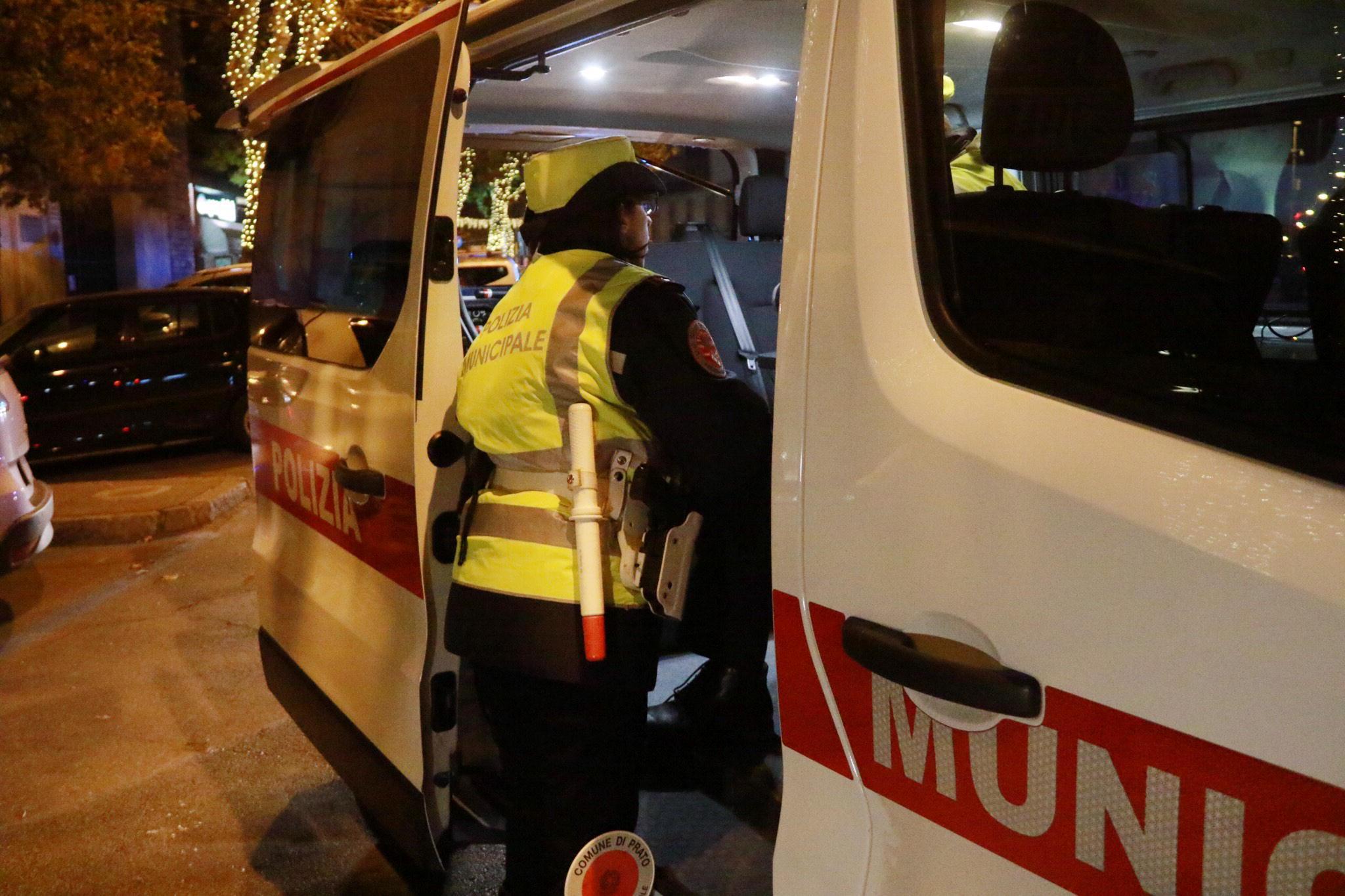 Una pattuglia della Polizia municipale