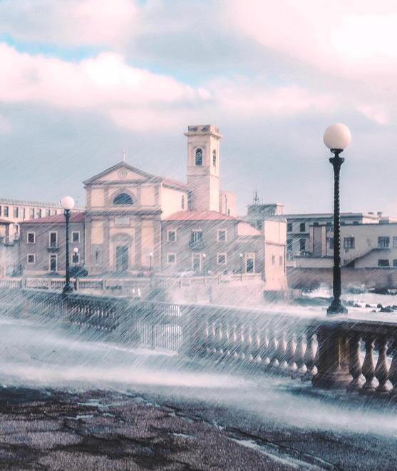 Vento forte al mattino allerta gialla in città