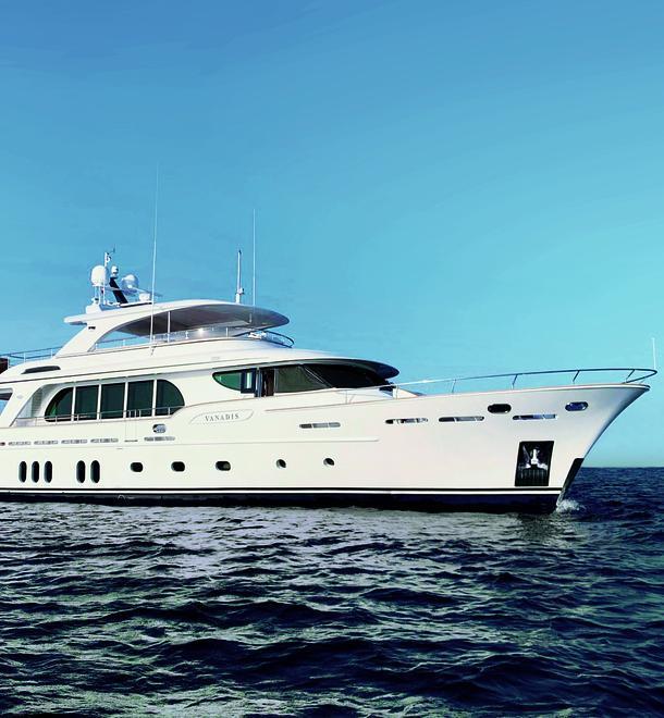 Il super yacht Vanadis dei cantieri Cerri di Carrara premiato per la linea green 
