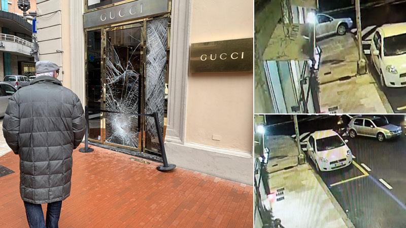 Assalto-bis al negozio Gucci: ecco come hanno agito i banditi