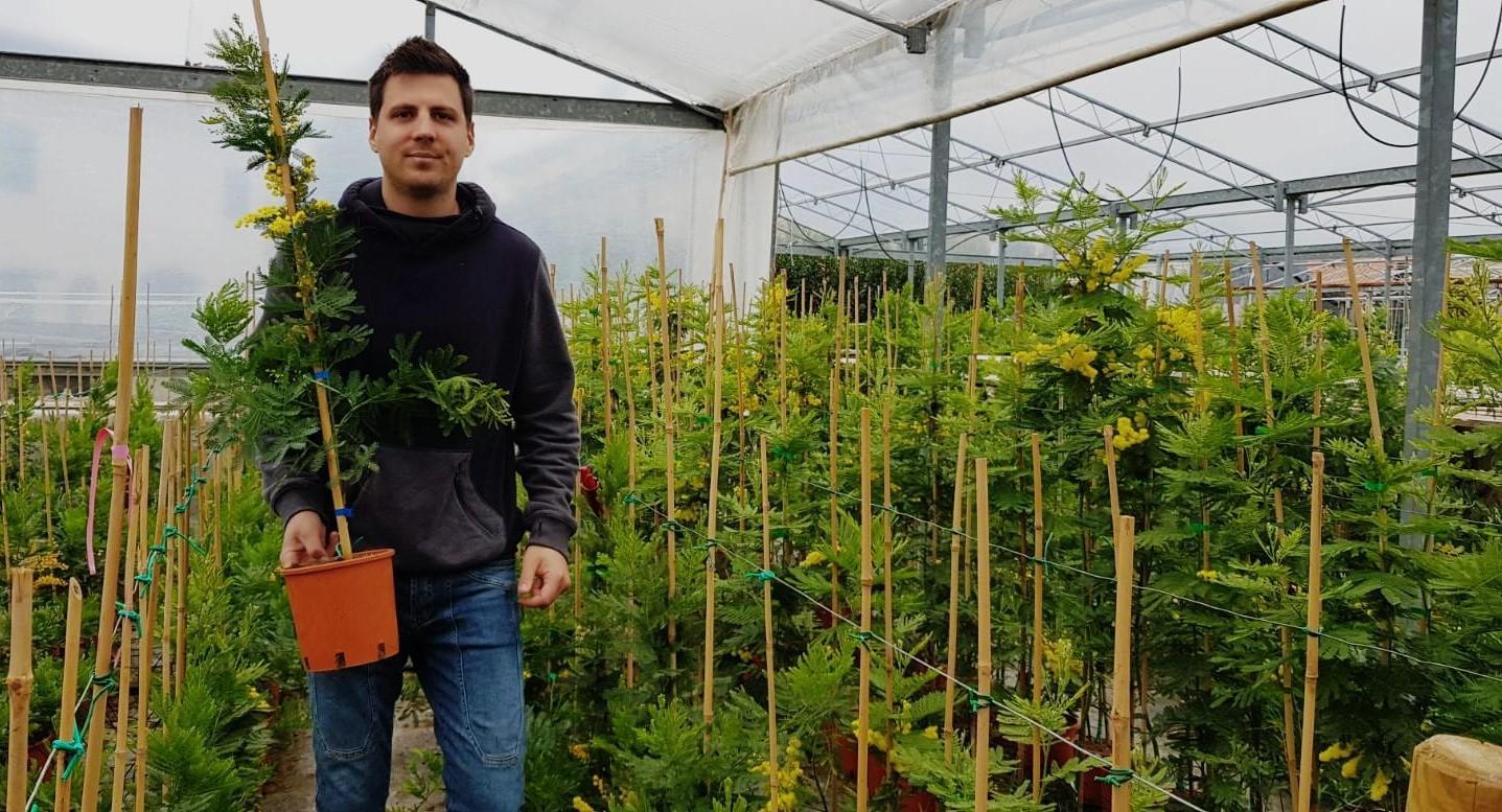 Luca Becucci, 27enne agronomo dell’azienda agricola Papini Giocondo